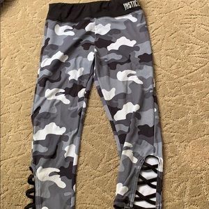 camo capris (justice; 10)